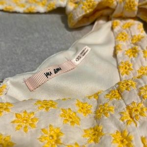 Mi ami, XXS, summer bow strapped, yellow flower dress